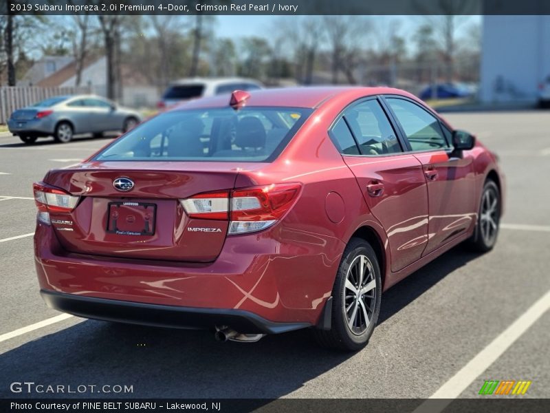 Crimson Red Pearl / Ivory 2019 Subaru Impreza 2.0i Premium 4-Door