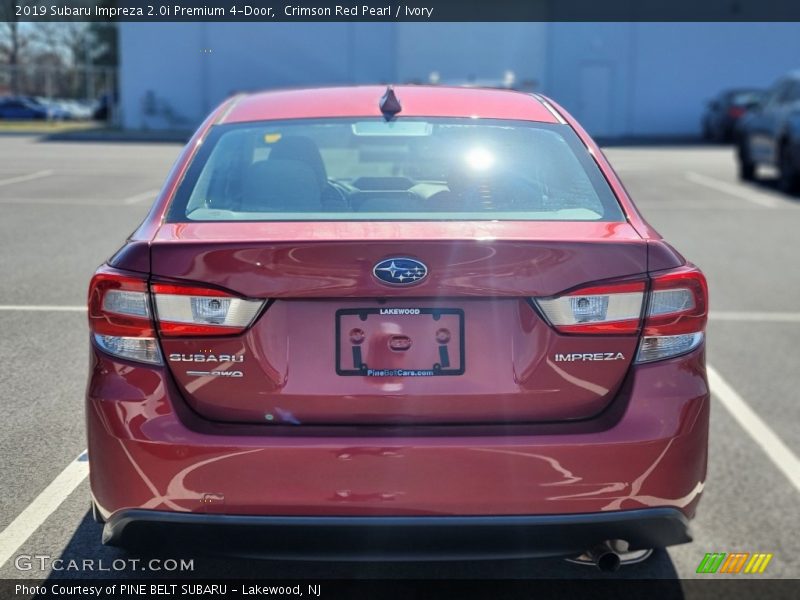 Crimson Red Pearl / Ivory 2019 Subaru Impreza 2.0i Premium 4-Door