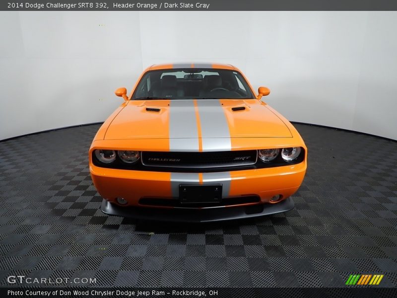 Header Orange / Dark Slate Gray 2014 Dodge Challenger SRT8 392