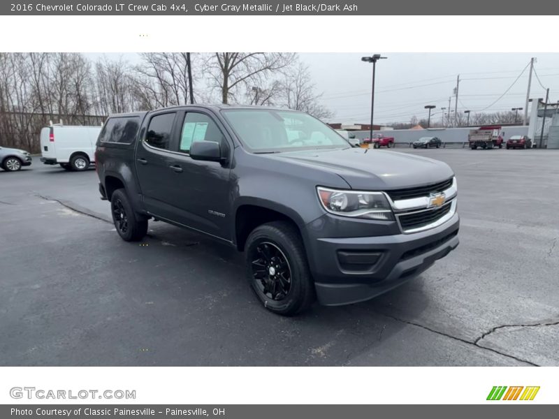 Cyber Gray Metallic / Jet Black/Dark Ash 2016 Chevrolet Colorado LT Crew Cab 4x4
