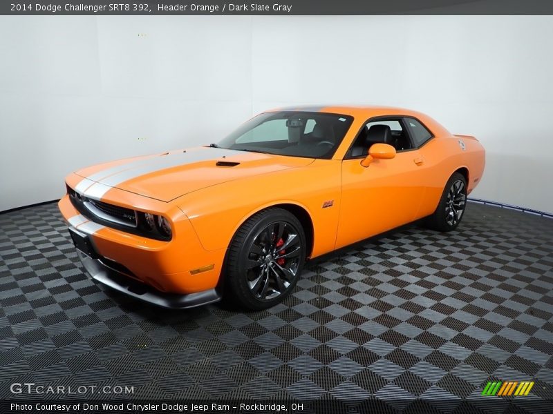Header Orange / Dark Slate Gray 2014 Dodge Challenger SRT8 392
