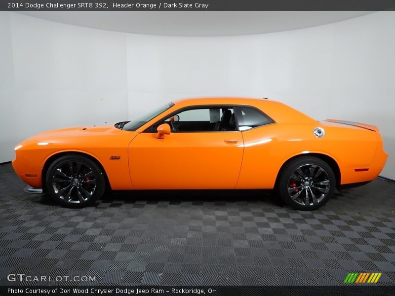 Header Orange / Dark Slate Gray 2014 Dodge Challenger SRT8 392