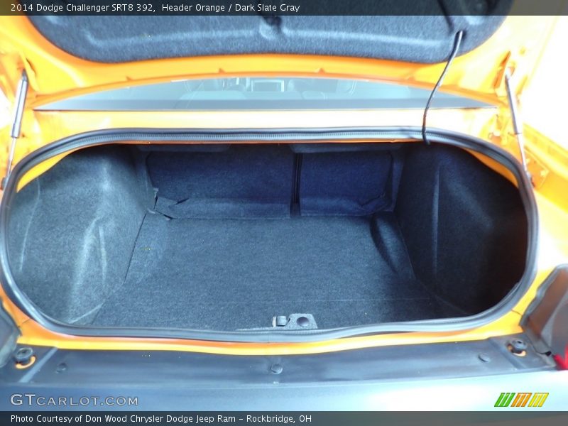 Header Orange / Dark Slate Gray 2014 Dodge Challenger SRT8 392