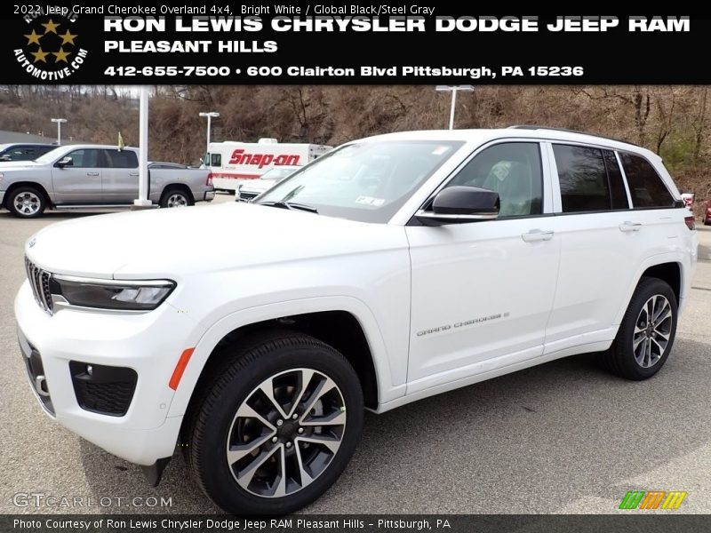 Bright White / Global Black/Steel Gray 2022 Jeep Grand Cherokee Overland 4x4