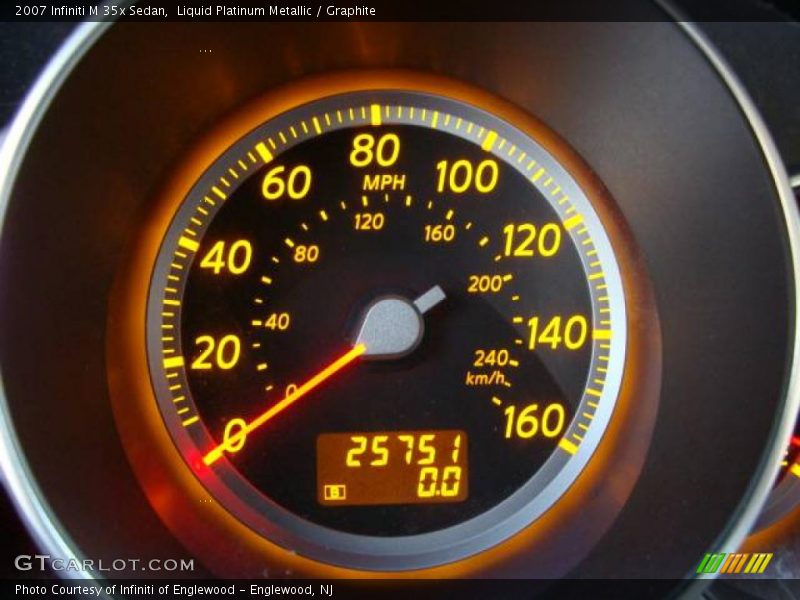 Liquid Platinum Metallic / Graphite 2007 Infiniti M 35x Sedan
