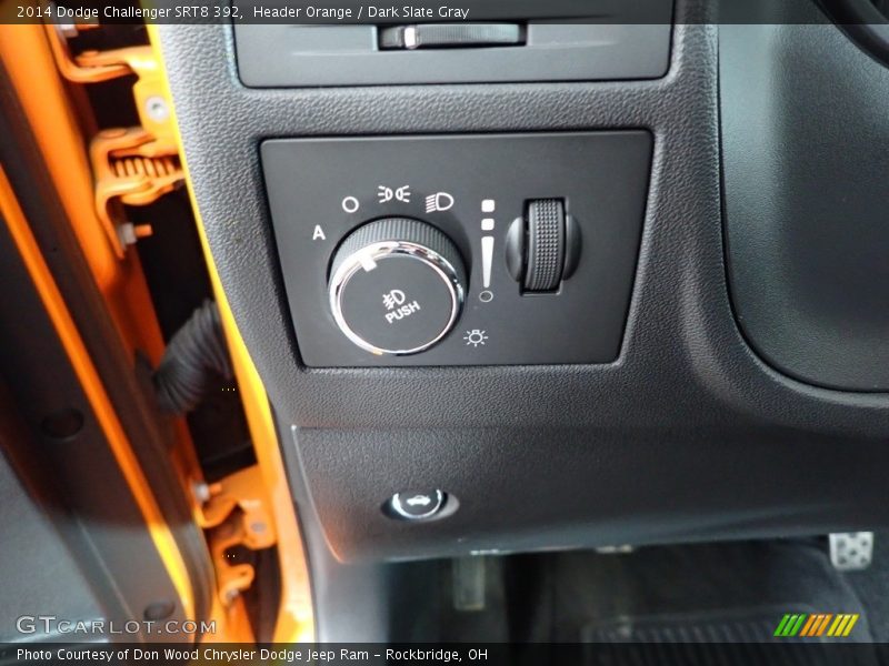 Header Orange / Dark Slate Gray 2014 Dodge Challenger SRT8 392