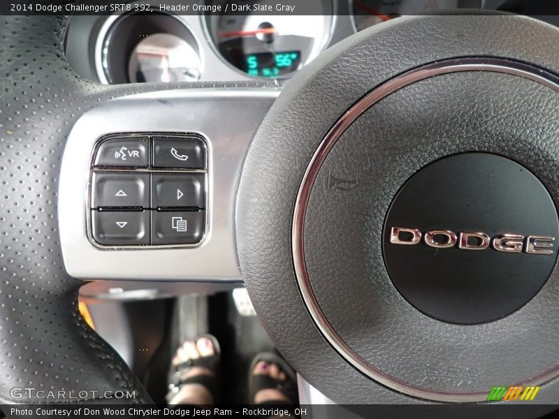 Header Orange / Dark Slate Gray 2014 Dodge Challenger SRT8 392