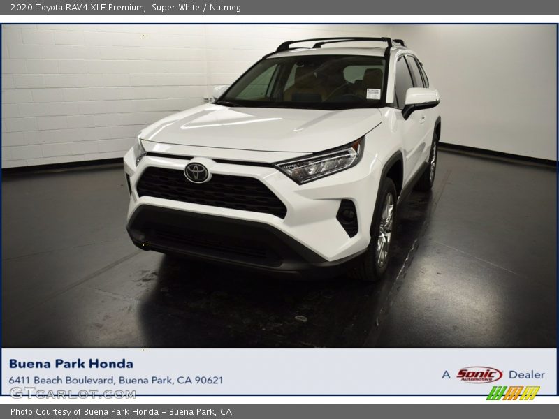 Super White / Nutmeg 2020 Toyota RAV4 XLE Premium