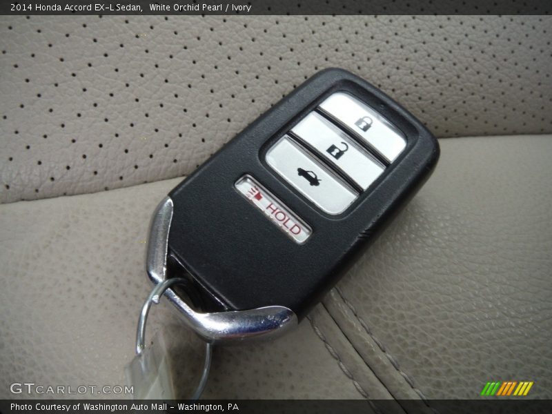 White Orchid Pearl / Ivory 2014 Honda Accord EX-L Sedan