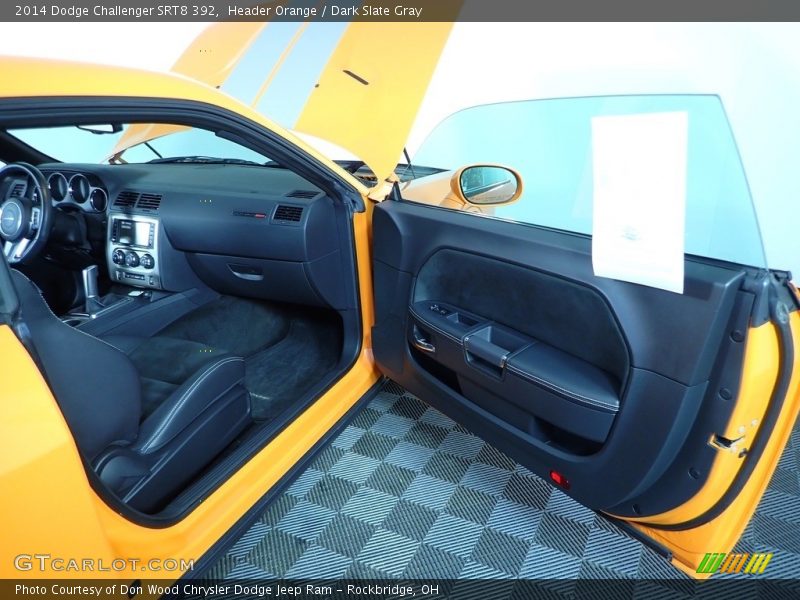 Header Orange / Dark Slate Gray 2014 Dodge Challenger SRT8 392