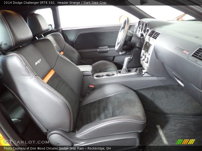 Header Orange / Dark Slate Gray 2014 Dodge Challenger SRT8 392