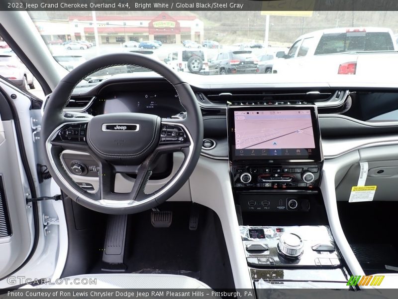 Bright White / Global Black/Steel Gray 2022 Jeep Grand Cherokee Overland 4x4