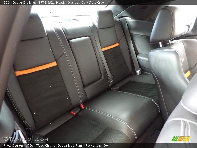 Header Orange / Dark Slate Gray 2014 Dodge Challenger SRT8 392