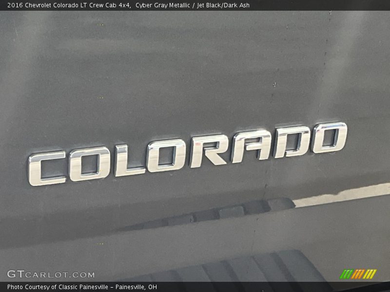 Cyber Gray Metallic / Jet Black/Dark Ash 2016 Chevrolet Colorado LT Crew Cab 4x4