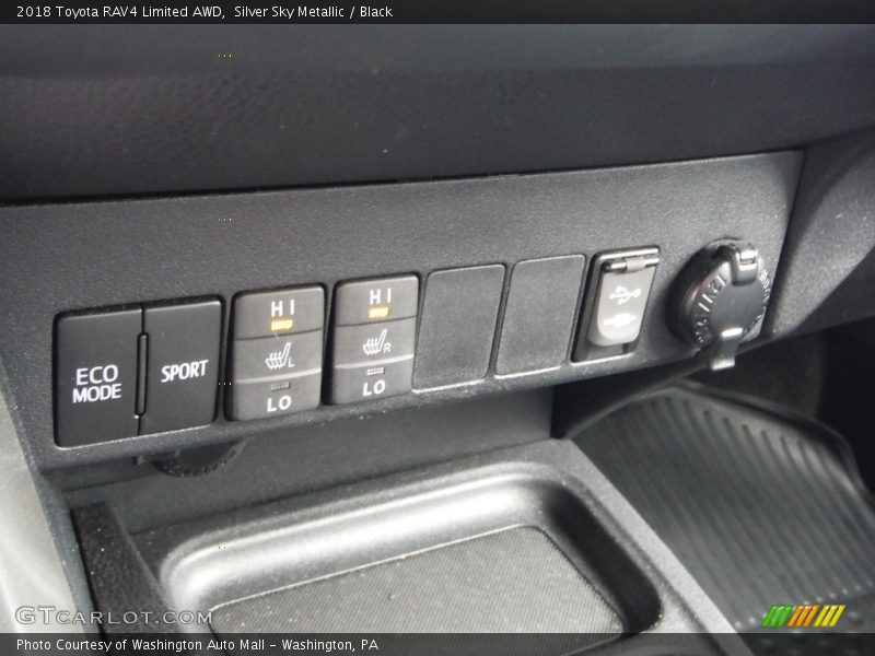 Silver Sky Metallic / Black 2018 Toyota RAV4 Limited AWD