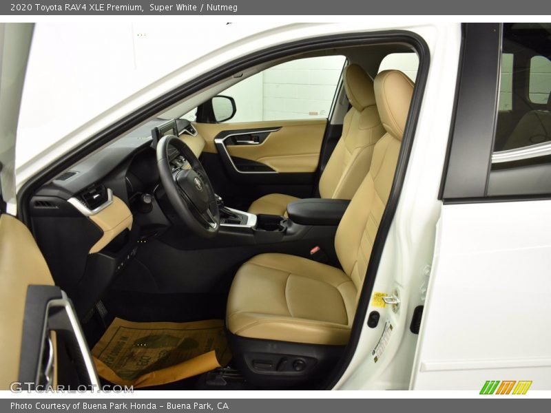 Super White / Nutmeg 2020 Toyota RAV4 XLE Premium