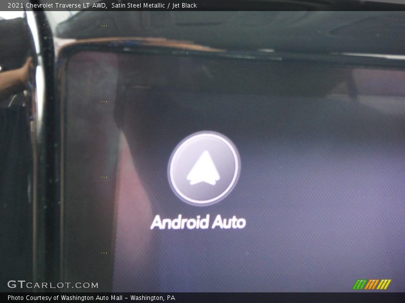 Satin Steel Metallic / Jet Black 2021 Chevrolet Traverse LT AWD