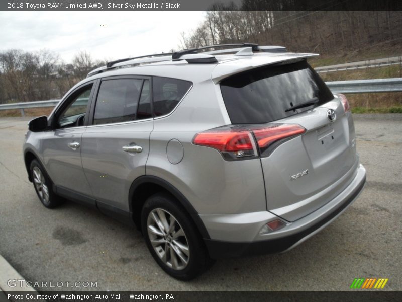 Silver Sky Metallic / Black 2018 Toyota RAV4 Limited AWD