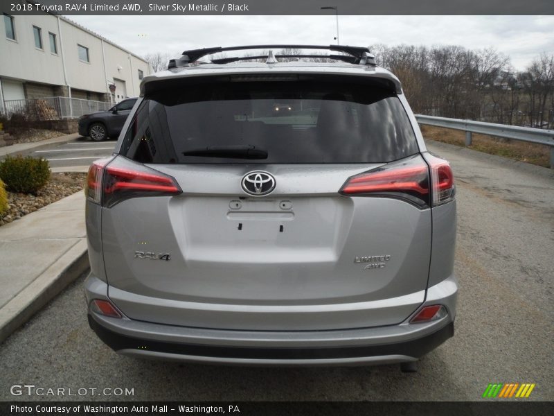 Silver Sky Metallic / Black 2018 Toyota RAV4 Limited AWD