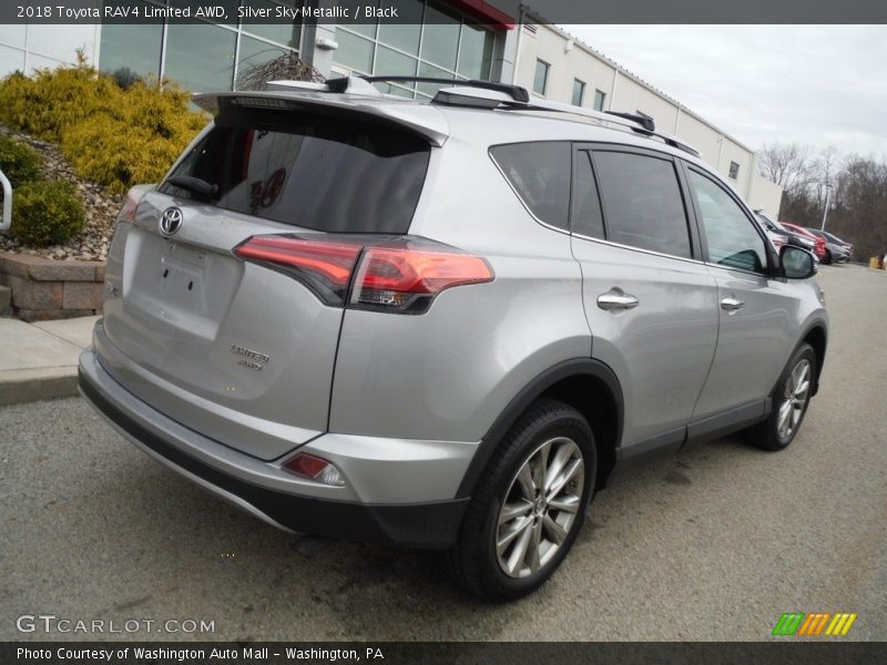 Silver Sky Metallic / Black 2018 Toyota RAV4 Limited AWD