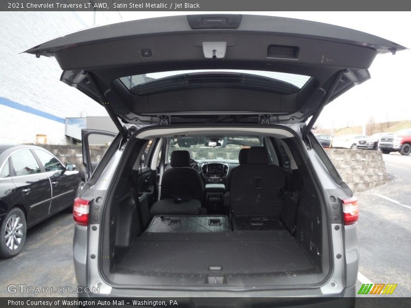Satin Steel Metallic / Jet Black 2021 Chevrolet Traverse LT AWD