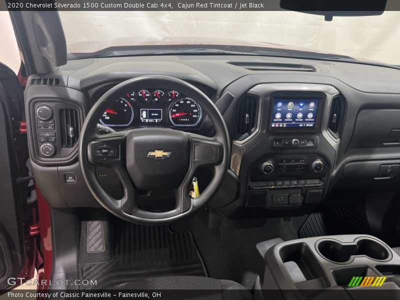 Cajun Red Tintcoat / Jet Black 2020 Chevrolet Silverado 1500 Custom Double Cab 4x4