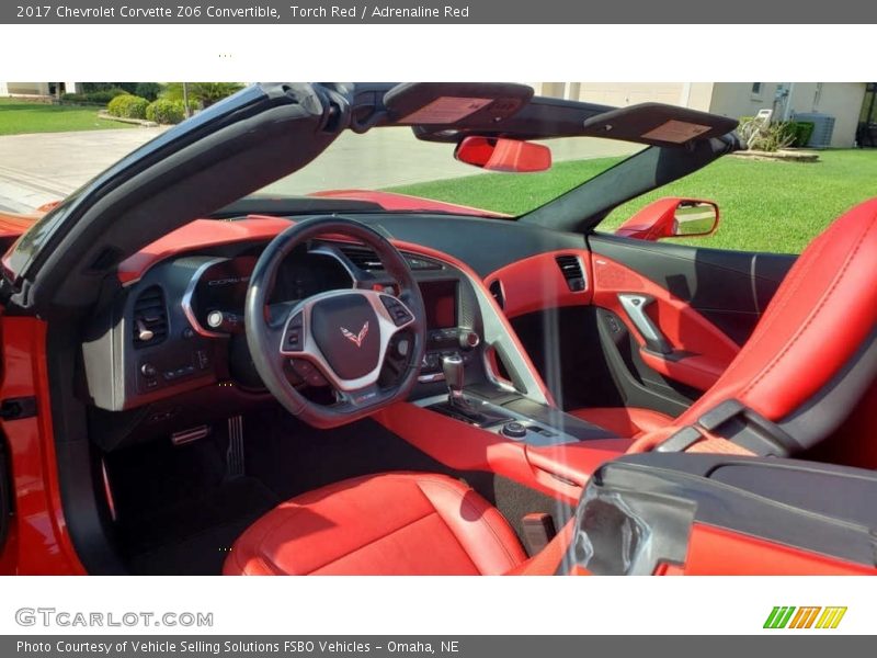  2017 Corvette Z06 Convertible Adrenaline Red Interior