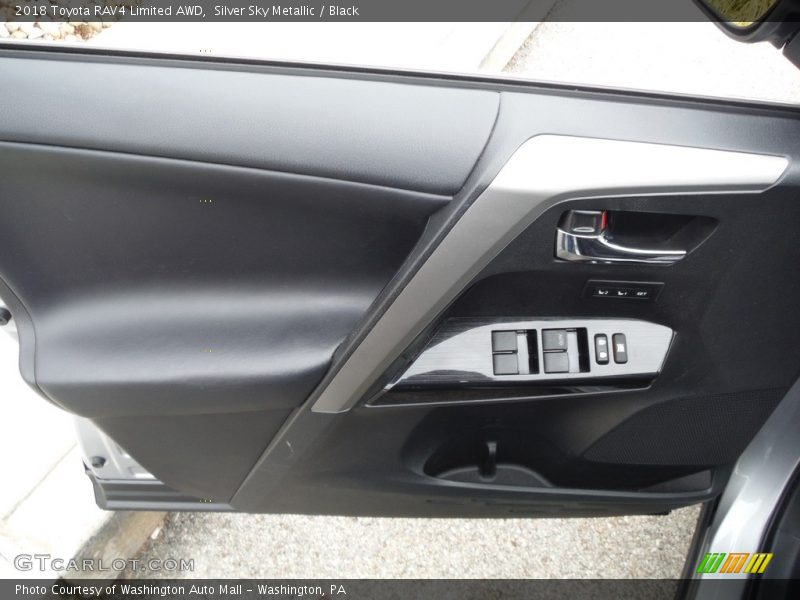Silver Sky Metallic / Black 2018 Toyota RAV4 Limited AWD