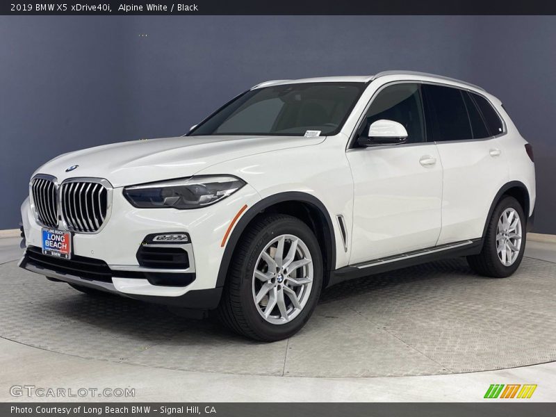 Alpine White / Black 2019 BMW X5 xDrive40i