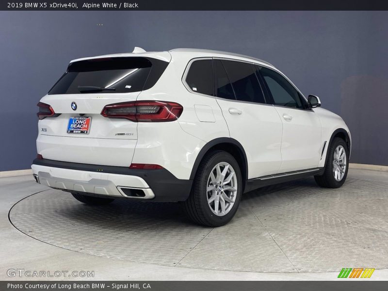 Alpine White / Black 2019 BMW X5 xDrive40i