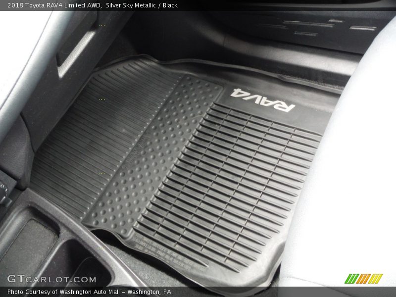 Silver Sky Metallic / Black 2018 Toyota RAV4 Limited AWD