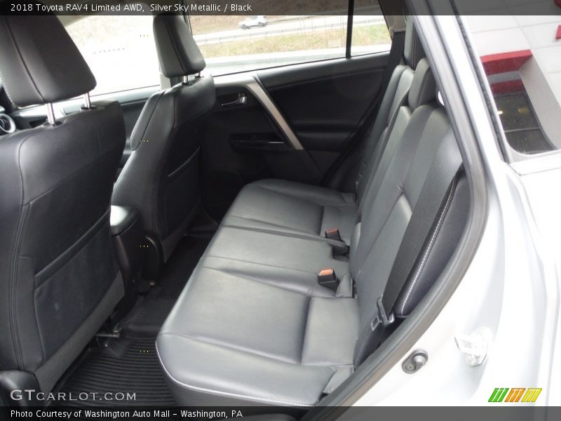 Silver Sky Metallic / Black 2018 Toyota RAV4 Limited AWD