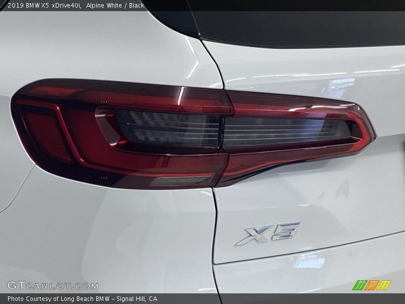 Alpine White / Black 2019 BMW X5 xDrive40i
