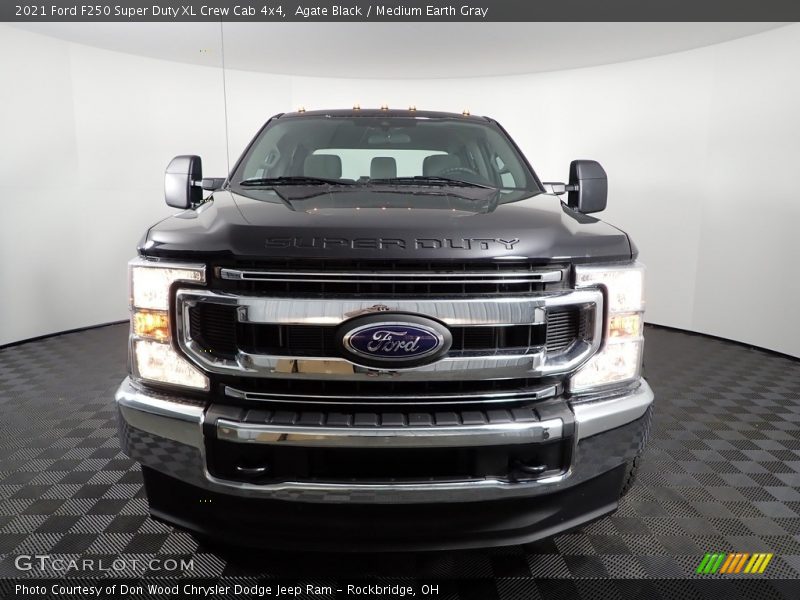 Agate Black / Medium Earth Gray 2021 Ford F250 Super Duty XL Crew Cab 4x4