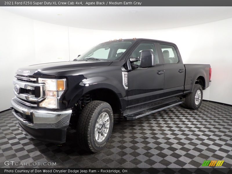 Agate Black / Medium Earth Gray 2021 Ford F250 Super Duty XL Crew Cab 4x4