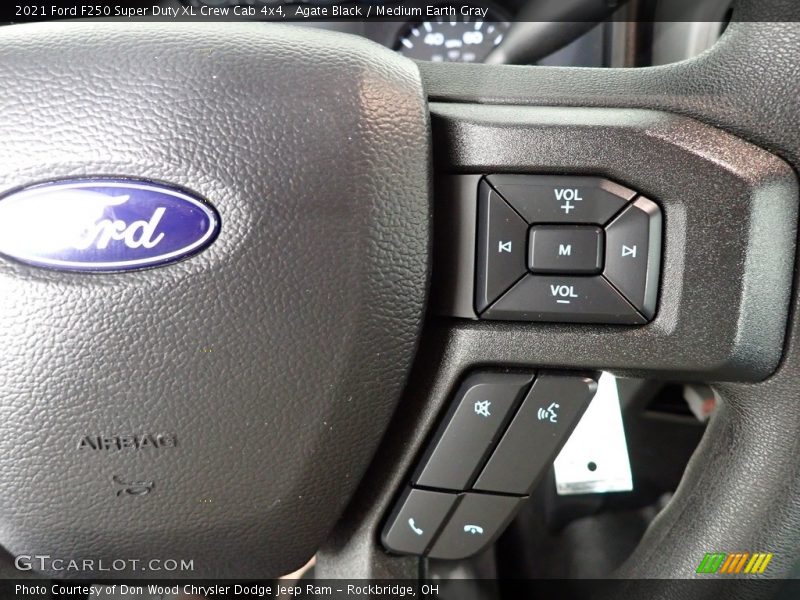 Agate Black / Medium Earth Gray 2021 Ford F250 Super Duty XL Crew Cab 4x4