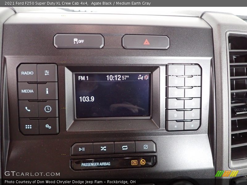 Agate Black / Medium Earth Gray 2021 Ford F250 Super Duty XL Crew Cab 4x4