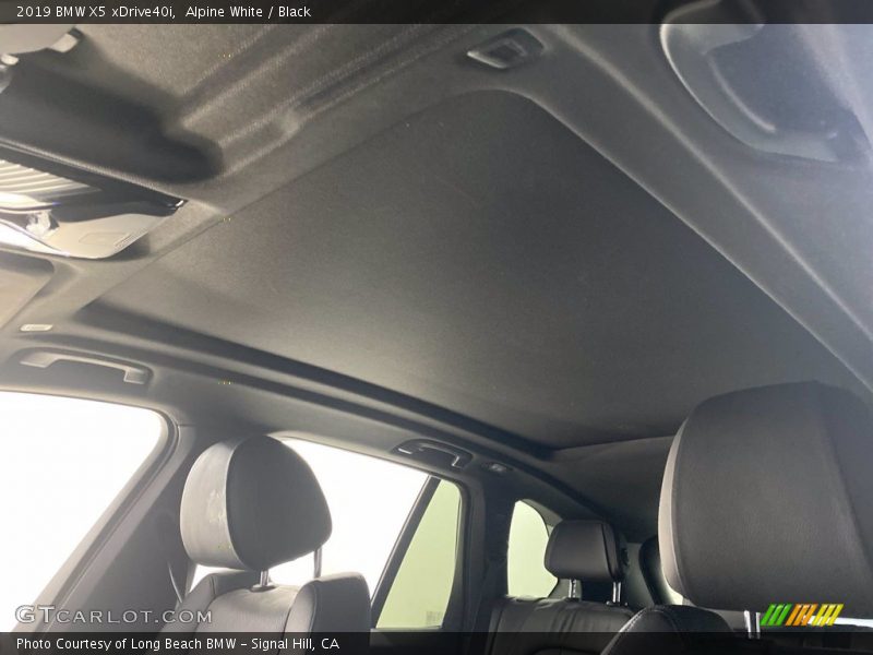Alpine White / Black 2019 BMW X5 xDrive40i