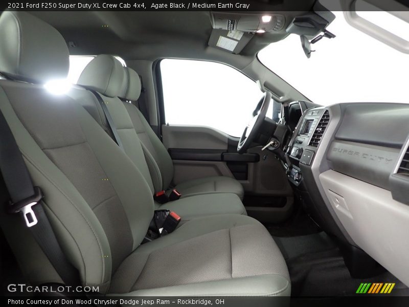 Agate Black / Medium Earth Gray 2021 Ford F250 Super Duty XL Crew Cab 4x4