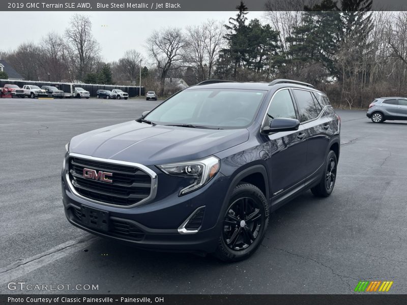 Blue Steel Metallic / Jet Black 2019 GMC Terrain SLE AWD