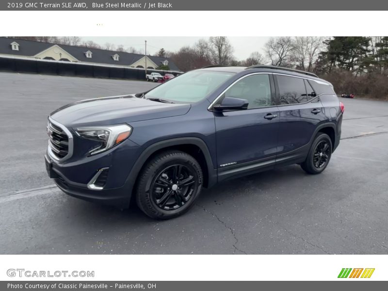 Blue Steel Metallic / Jet Black 2019 GMC Terrain SLE AWD
