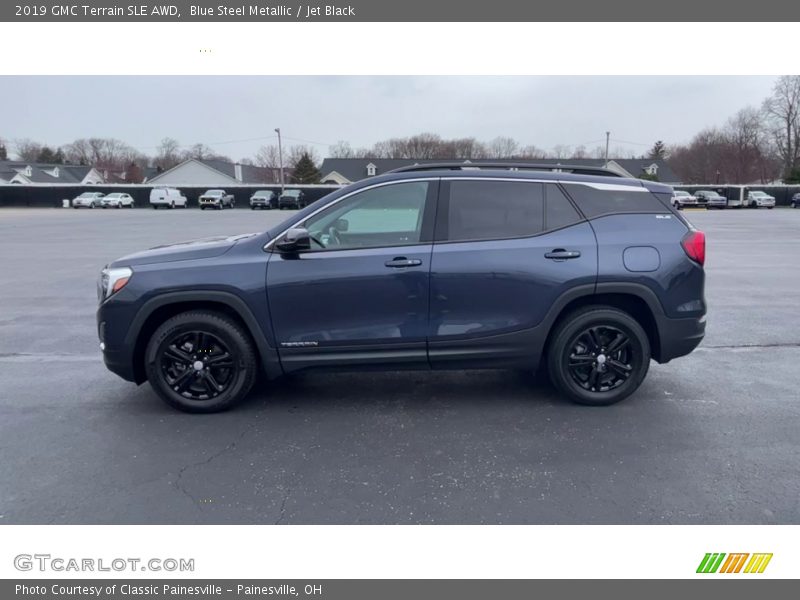 Blue Steel Metallic / Jet Black 2019 GMC Terrain SLE AWD
