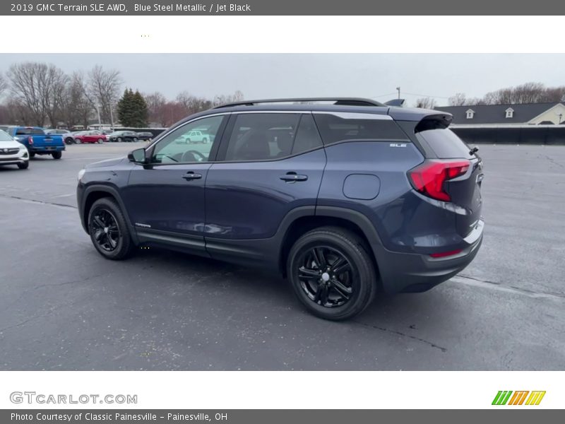 Blue Steel Metallic / Jet Black 2019 GMC Terrain SLE AWD