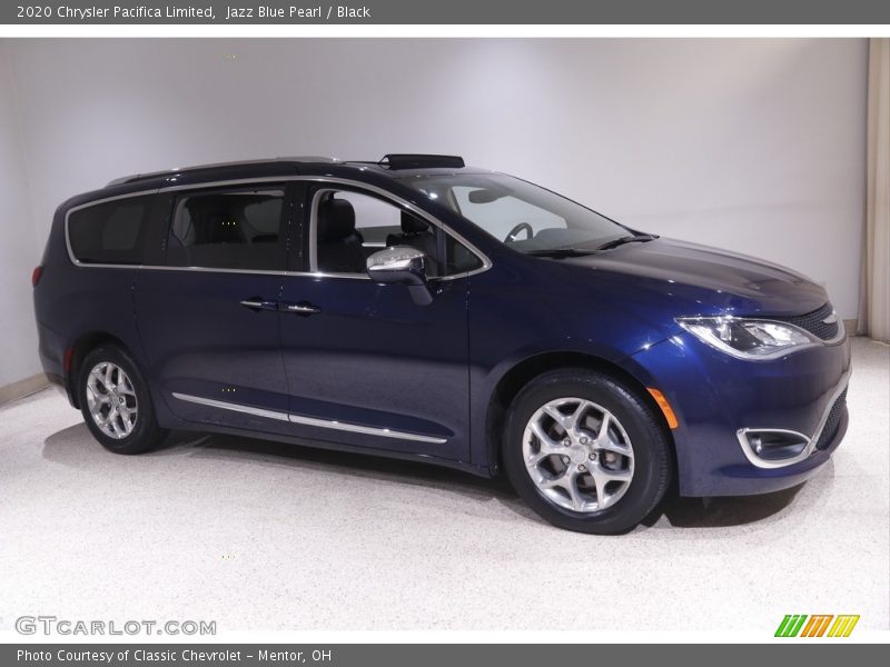 Jazz Blue Pearl / Black 2020 Chrysler Pacifica Limited