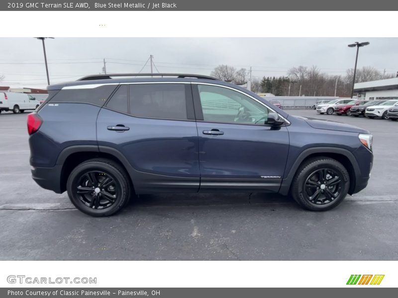 Blue Steel Metallic / Jet Black 2019 GMC Terrain SLE AWD