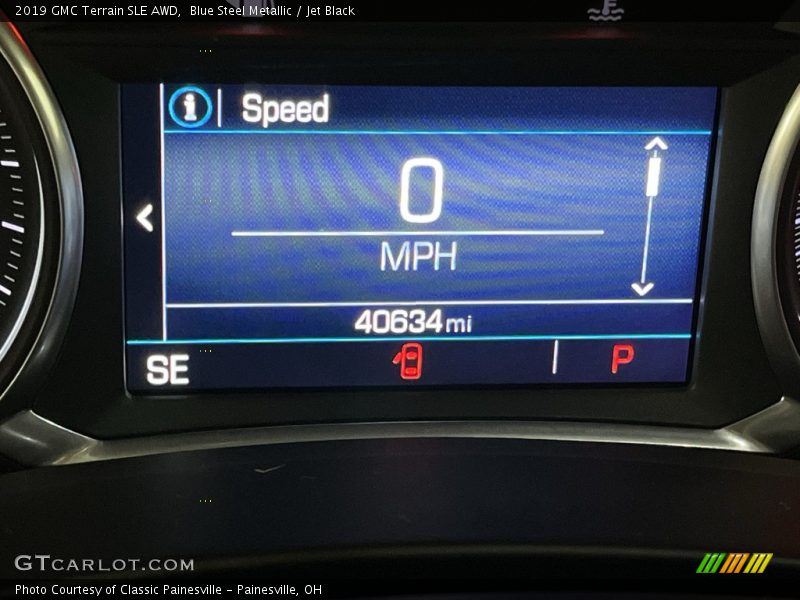 Blue Steel Metallic / Jet Black 2019 GMC Terrain SLE AWD