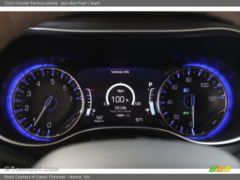 Jazz Blue Pearl / Black 2020 Chrysler Pacifica Limited