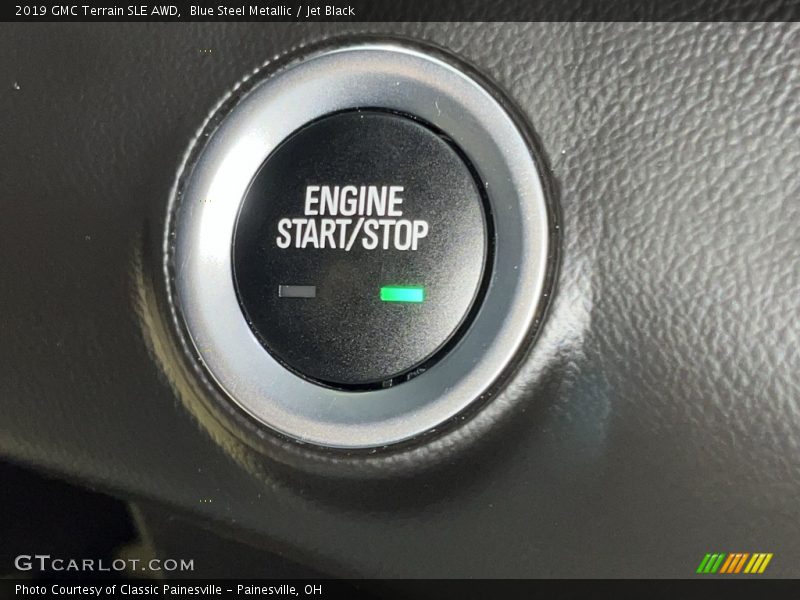 Blue Steel Metallic / Jet Black 2019 GMC Terrain SLE AWD