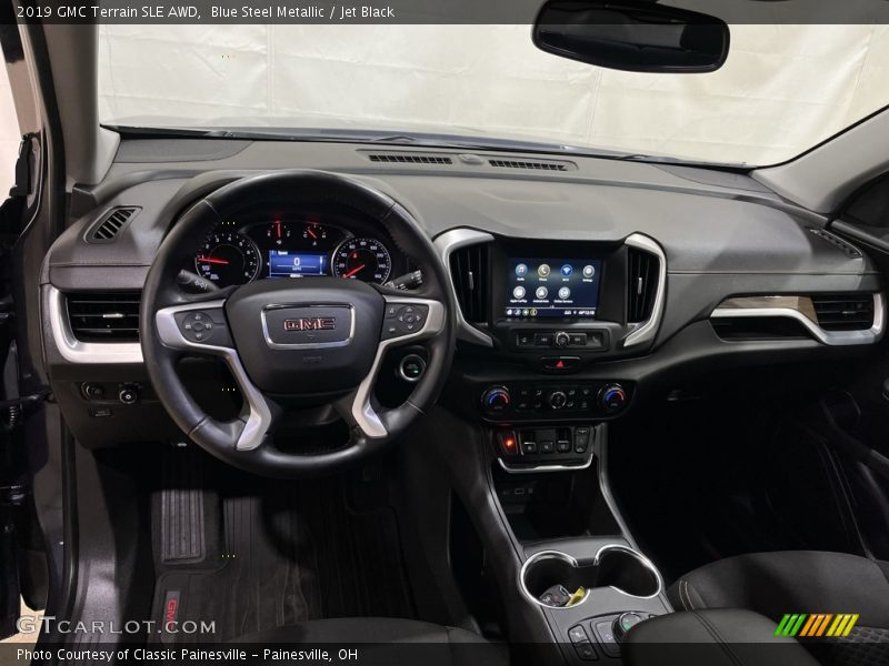Blue Steel Metallic / Jet Black 2019 GMC Terrain SLE AWD