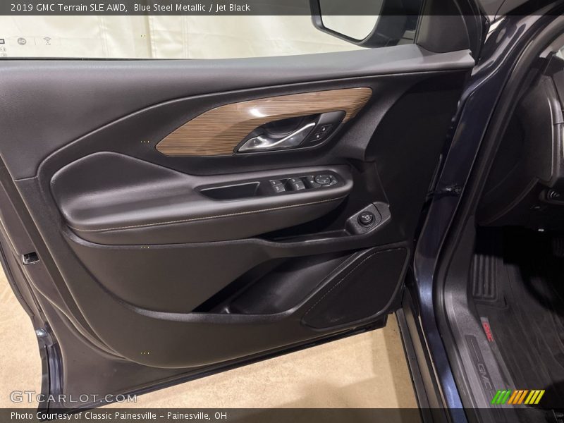Blue Steel Metallic / Jet Black 2019 GMC Terrain SLE AWD